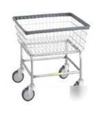 Standard laundry cart blue basket - no rack