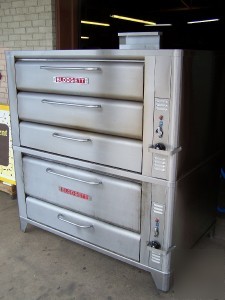 Sweet blodgett stacked deck oven 981/951 w/stones gas