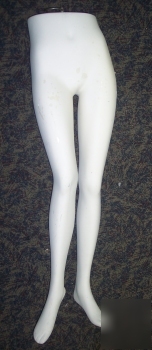 Used pair female mannequin hanging pants display legs