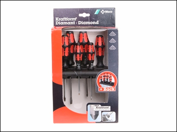 Wera kraftform diamond tipped screwdriver set 6 piece