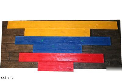 Wood plank 8PC concrete stamp set- at pics