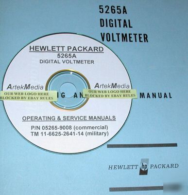 Hp 5265A operating & service manual (commercial )