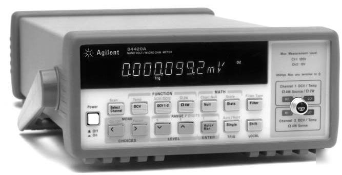 Hp agilent 34420A nano volt / micro ohm meter 7Â½ digit