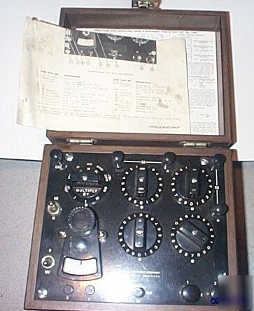 Leeds & northrup test set model 5300 nice steampunk