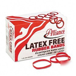 New latex-free orange rubber bands, size 64, 1/4 x 3...