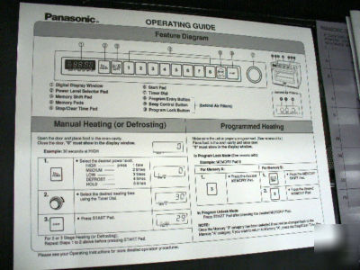 Used panasonic microwave sonic steamer oven ne--2180 