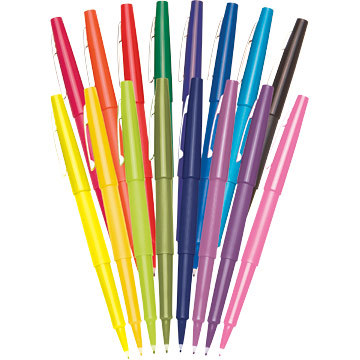 16 papermate flair assorted felt tip medium pt pens 