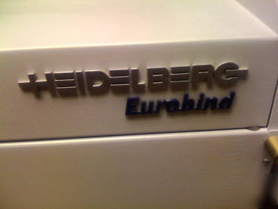 2007 heidelberg eurobind 500 perfect binder used twice 