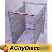Commercial aluminum 1/2 height full size sheet pan rack