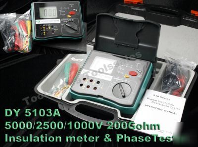 DY5103A 5000V 200G insulation resistance 3 phase meter