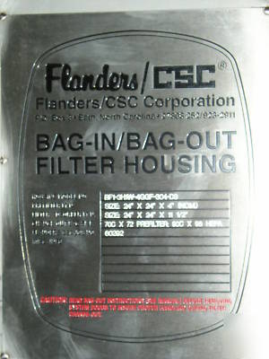 Flanders bf-series filter housing BF1-3H1W-4GGF-304-D3