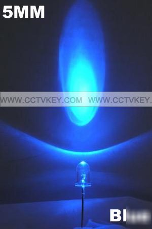 100 pcs 5MM blue led lamp 5000MCD free shipping