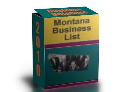 2010 montana business list 106,000 records, mt business