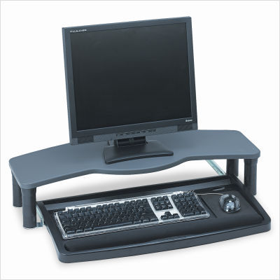 Comfort desktop keyboard drawer, 24-1/2X12, black/gray