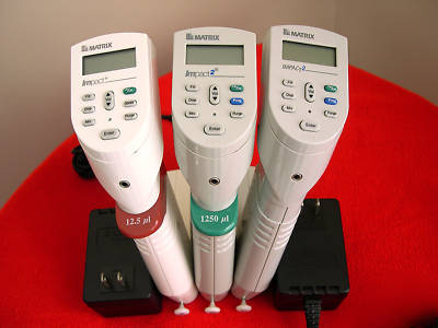 Great set of 3 matrix impact 2 multichannel pipette 