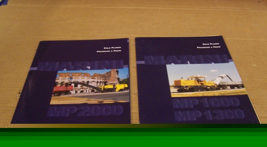 Marini 2001 cold planer sales brochure lot 