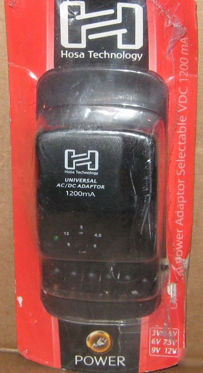 New hosa universal ac/dc power adaptor supply acd-477