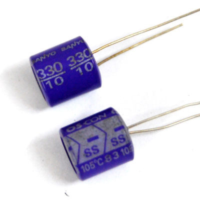 10X sanyo ss 10V 330UF os-con aluminum solid capacitors