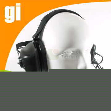 Heavy-duty noise-reduction headset for icom 2-pin