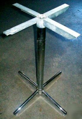 New 4-leg chrome table base - commercial quality - 