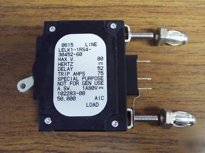 Airpax 60 amp dc circuit breaker LELK1-1RS4-30452-60