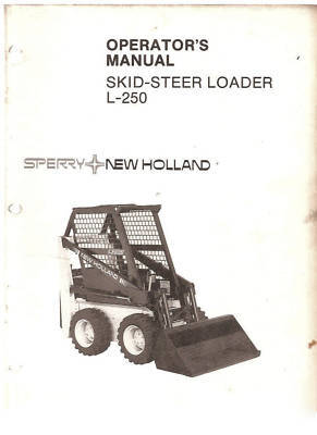 New 36A 1984 sperry holland skid steer loader l-250 