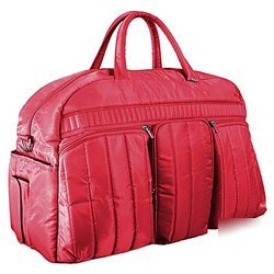 New lug life shuttle bus weekender bag - crimson