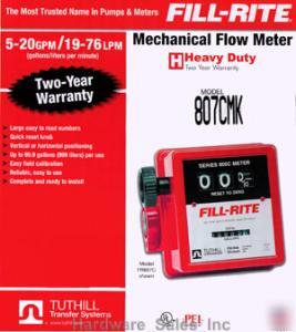 New tuthill/fill-rite FR807CMK fuel meter 3/4