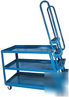 Steel hi-duty stockpicker trucks cart equipment 1000LBS