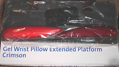 New gel wrist pillow extended platform crimson new