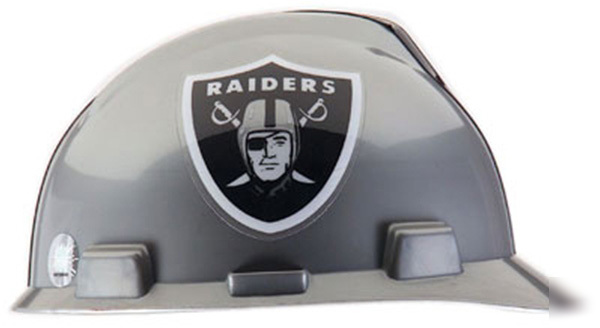 New oakland raiders nfl hard hat msa v-gard hardhat