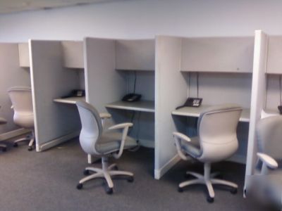 Cubicles telemarketing and larger