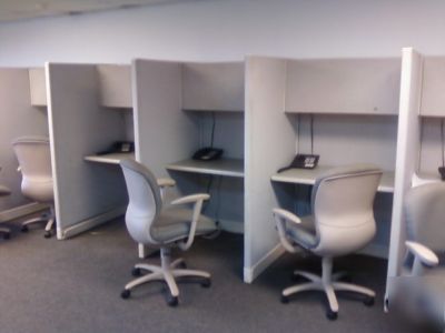 Cubicles telemarketing and larger