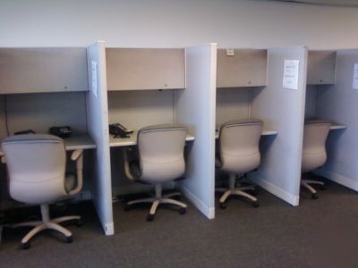 Cubicles telemarketing and larger