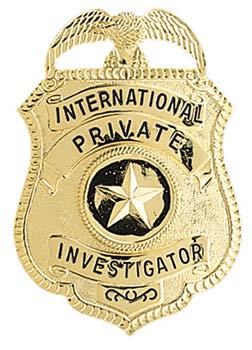 International private investigator badge