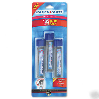 Papermate logo pencil 0.7MM lead refill, 105-pk