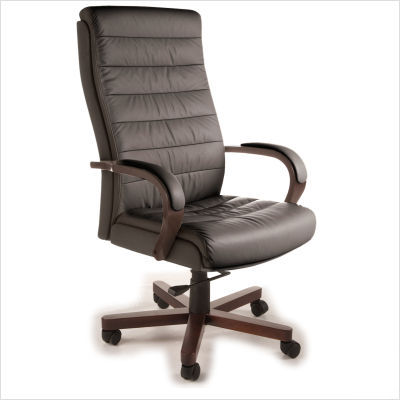 Claymoore leather executive chair color: earthstone