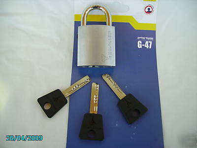 New padlock mul-t-lock g-47 locksmith 3 keys multlock