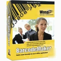 Wasp wasp barcodemaker single pc license boxed product