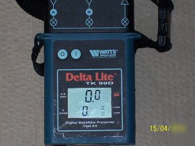 Watts tk-99D digital backflow preventer test kitw/xtras