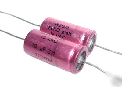 Wego elko glatt tfz audio crossover caps 10UF / 15VAC