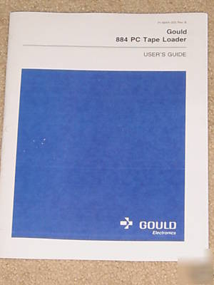 Gould 884 pc tape loader users guide manual as-T884-003