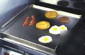 Add-a-griddle for 4 burner stovetop range base made of