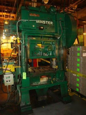 60 ton minster strghtside double crank press vari-speed