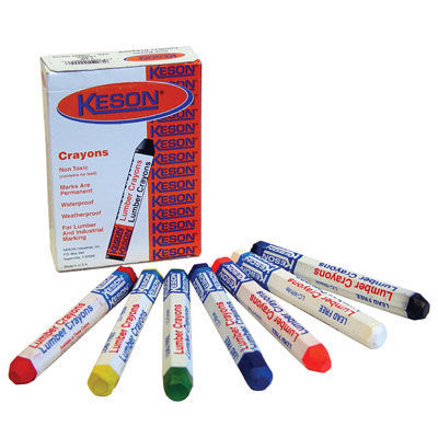 Blue lumber crayons - 12 pack 