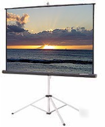 Da-lite 84X84 tripod projection screen silver fabric