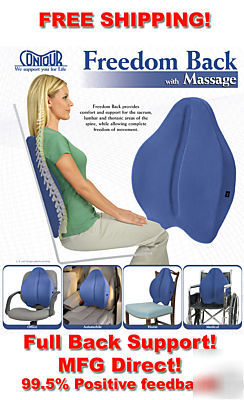 Freedom back cushion - lumbar support foam pillow 