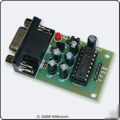 MAX232 RS232 to ttl converter adapter for atmel avr pic