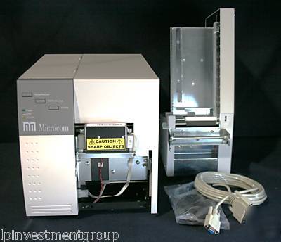  microcom 466P thermal label printer+ 160P stacker z