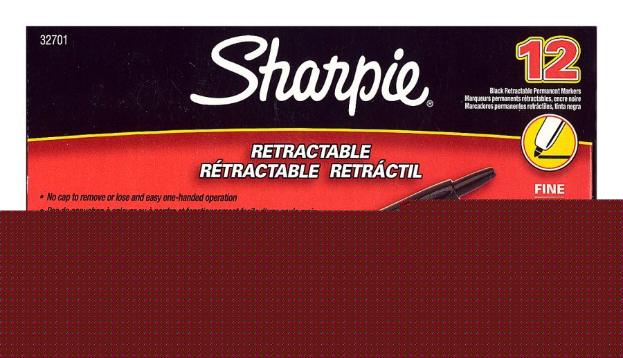 36 sharpie black retractable fine tip markers free ship